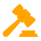 icon illustration of a gavel